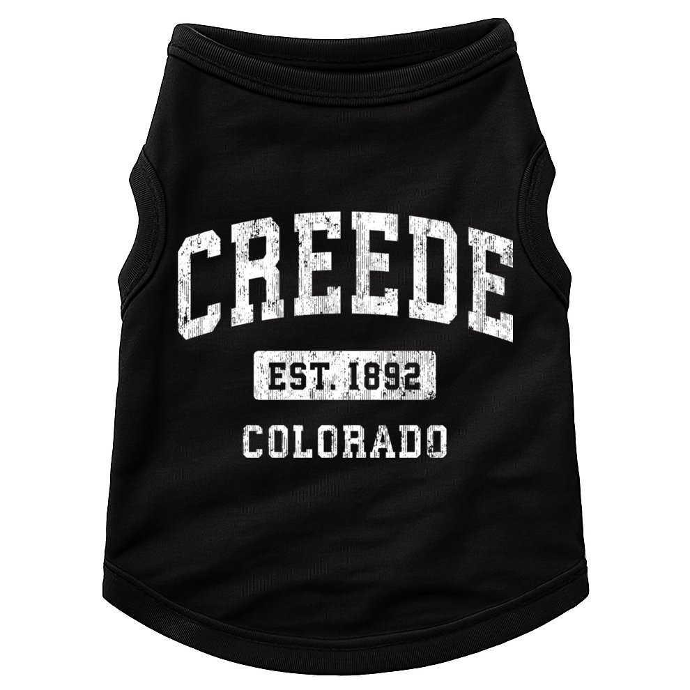 Creede Colorado Co Vintage Athletic Sports Doggie Tank