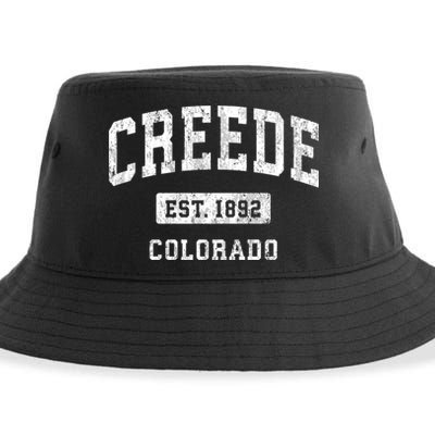 Creede Colorado Co Vintage Athletic Sports Sustainable Bucket Hat