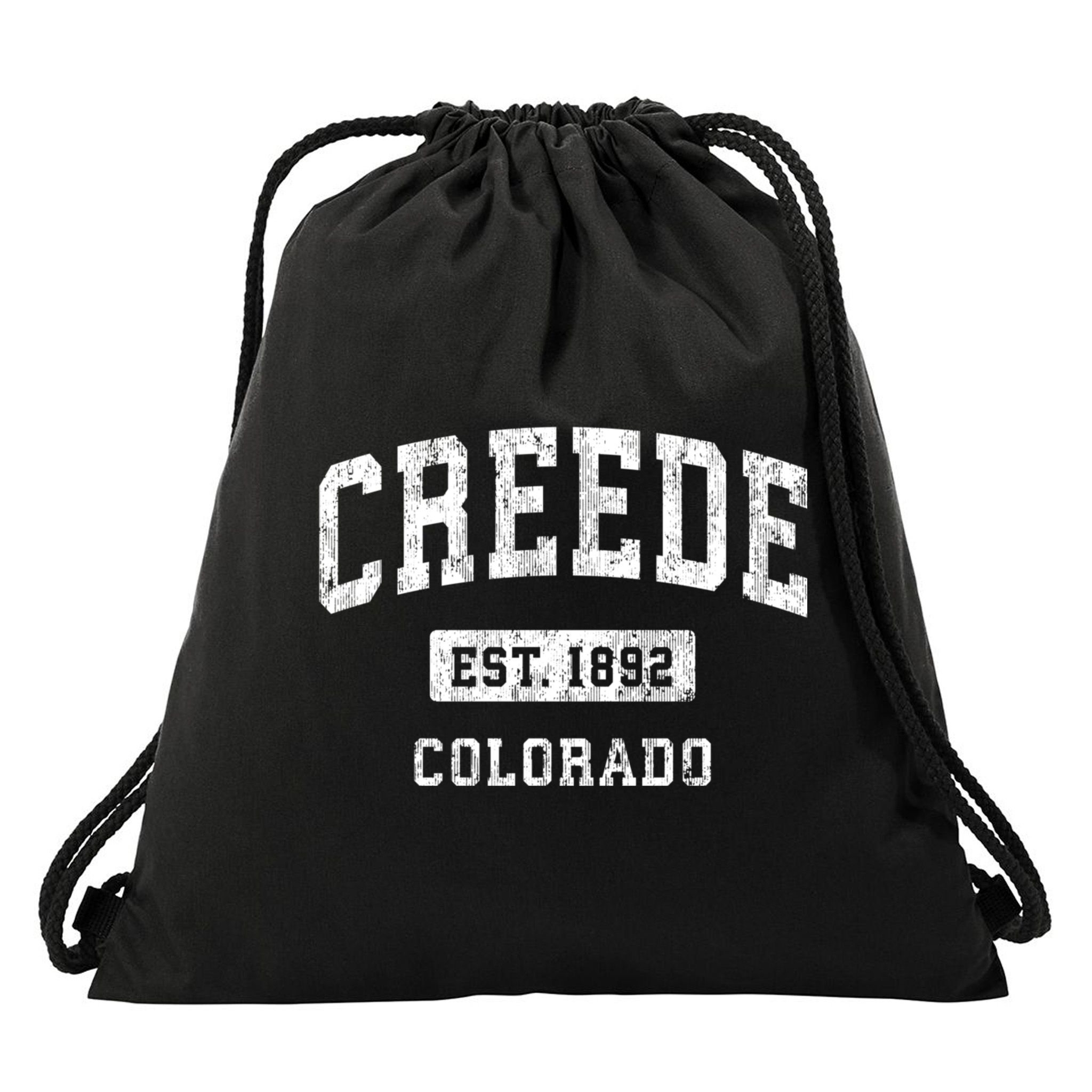 Creede Colorado Co Vintage Athletic Sports Drawstring Bag