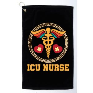 Clinic Caretaker Caduceus Hospital Registered Icu Nurse Cute Gift Platinum Collection Golf Towel