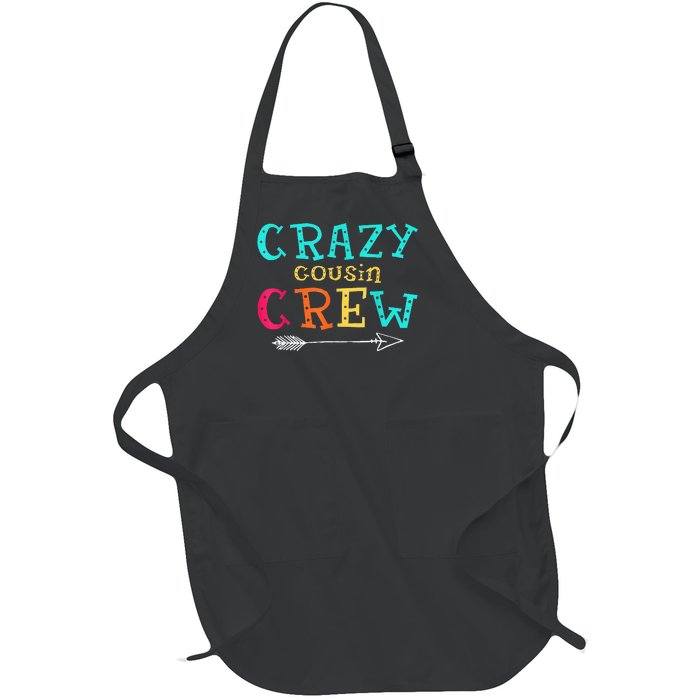 Crazy Cousin Crew Kids Adult Funny Gifts Full-Length Apron With Pockets