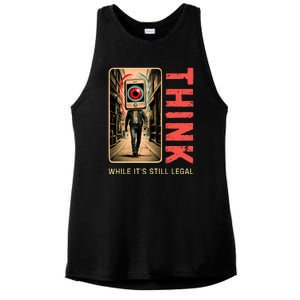 Conservative Cancel Culture Think While Its Still Legal Ladies PosiCharge Tri-Blend Wicking Tank