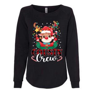 Cousin Crew Christmas Reindeer Santa Lights Red Plaid Xmas Gift Womens California Wash Sweatshirt