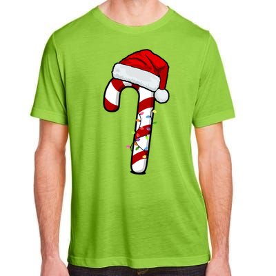 Christmas Candy Cane Holiday Adult ChromaSoft Performance T-Shirt