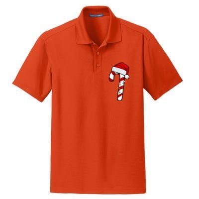 Christmas Candy Cane Holiday Dry Zone Grid Polo