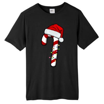 Christmas Candy Cane Holiday Tall Fusion ChromaSoft Performance T-Shirt