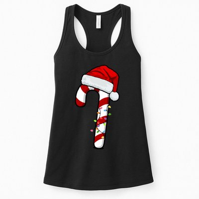 Christmas Candy Cane Holiday Womens Tank Top