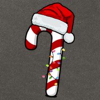 Christmas Candy Cane Holiday Cotton Canvas Backpack