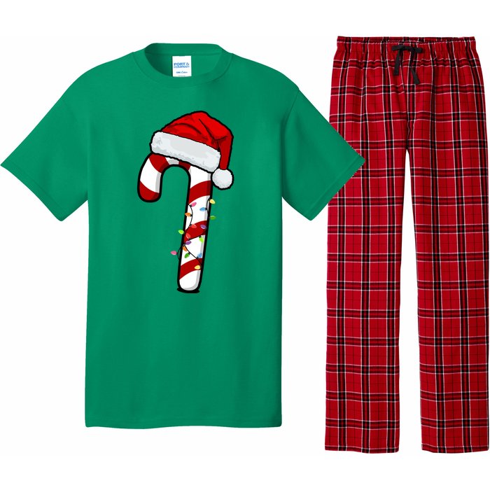 Christmas Candy Cane Holiday Pajama Set