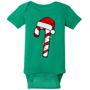 Christmas Candy Cane Holiday Baby Bodysuit