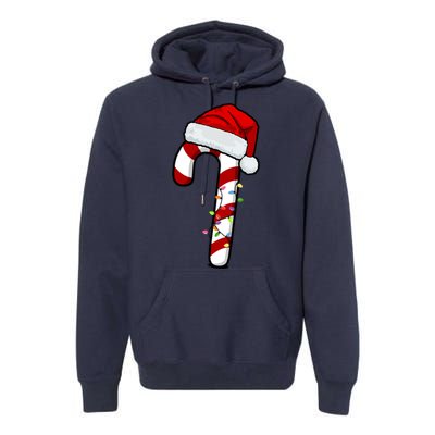 Christmas Candy Cane Holiday Premium Hoodie