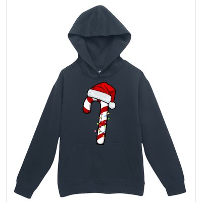 Christmas Candy Cane Holiday Urban Pullover Hoodie