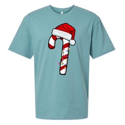 Christmas Candy Cane Holiday Sueded Cloud Jersey T-Shirt