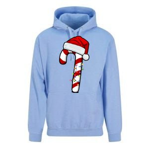 Christmas Candy Cane Holiday Unisex Surf Hoodie