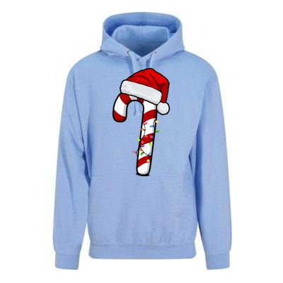 Christmas Candy Cane Holiday Unisex Surf Hoodie