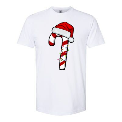 Christmas Candy Cane Holiday Softstyle CVC T-Shirt