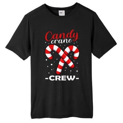 Candy Cane Crew Matching Christmas Pajama Cool Xmas Pj Tall Fusion ChromaSoft Performance T-Shirt