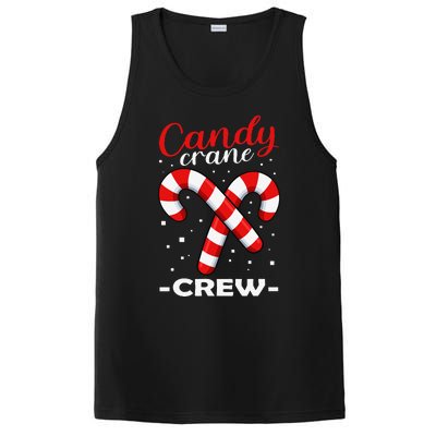 Candy Cane Crew Matching Christmas Pajama Cool Xmas Pj PosiCharge Competitor Tank