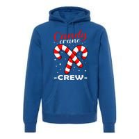 Candy Cane Crew Matching Christmas Pajama Cool Xmas Pj Premium Hoodie