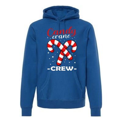 Candy Cane Crew Matching Christmas Pajama Cool Xmas Pj Premium Hoodie