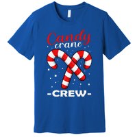 Candy Cane Crew Matching Christmas Pajama Cool Xmas Pj Premium T-Shirt