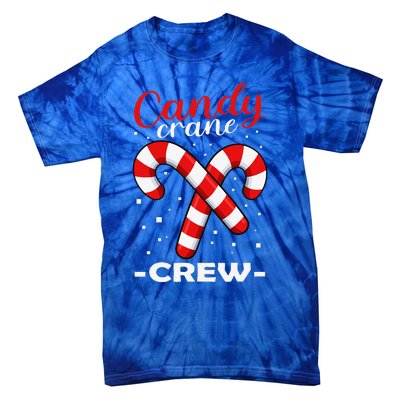 Candy Cane Crew Matching Christmas Pajama Cool Xmas Pj Tie-Dye T-Shirt