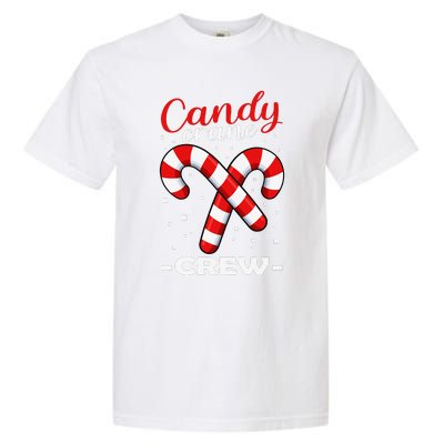 Candy Cane Crew Matching Christmas Pajama Cool Xmas Pj Garment-Dyed Heavyweight T-Shirt