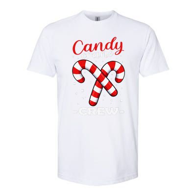 Candy Cane Crew Matching Christmas Pajama Cool Xmas Pj Softstyle CVC T-Shirt