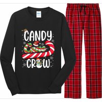 Candy Cane Crew Christmas Xmas Love Candy Girls Long Sleeve Pajama Set