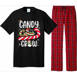 Candy Cane Crew Christmas Xmas Love Candy Girls Pajama Set