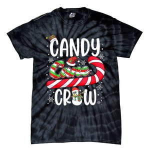 Candy Cane Crew Christmas Xmas Love Candy Girls Tie-Dye T-Shirt