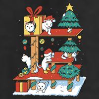 Cathouse Christmas Cat Tree Adult Drive Performance Visor