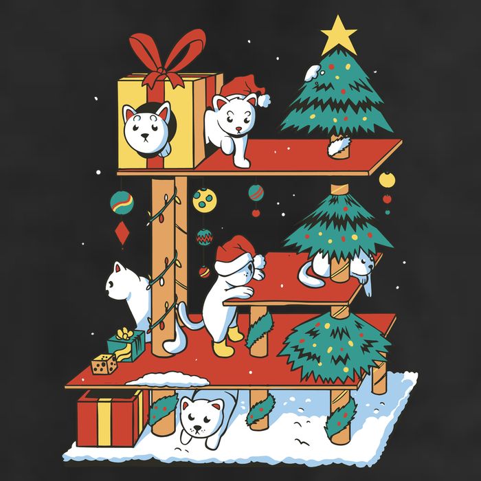 Cathouse Christmas Cat Tree Adult Drive Performance Visor
