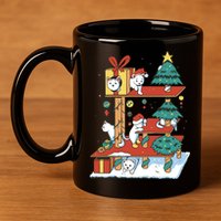 Cathouse Christmas Cat Tree 11oz C Handle Ceramic Mug