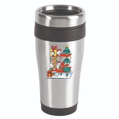 Cathouse Christmas Cat Tree 16oz Travel Tumbler