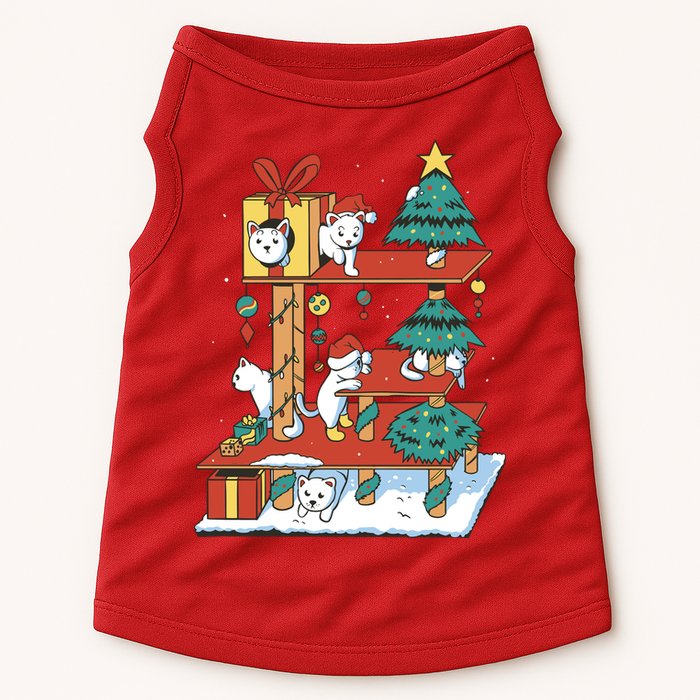 Cathouse Christmas Cat Tree Doggie Tank