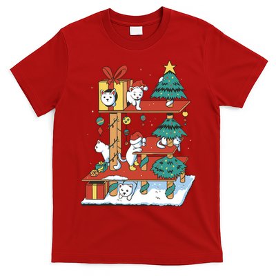Cathouse Christmas Cat Tree T-Shirt