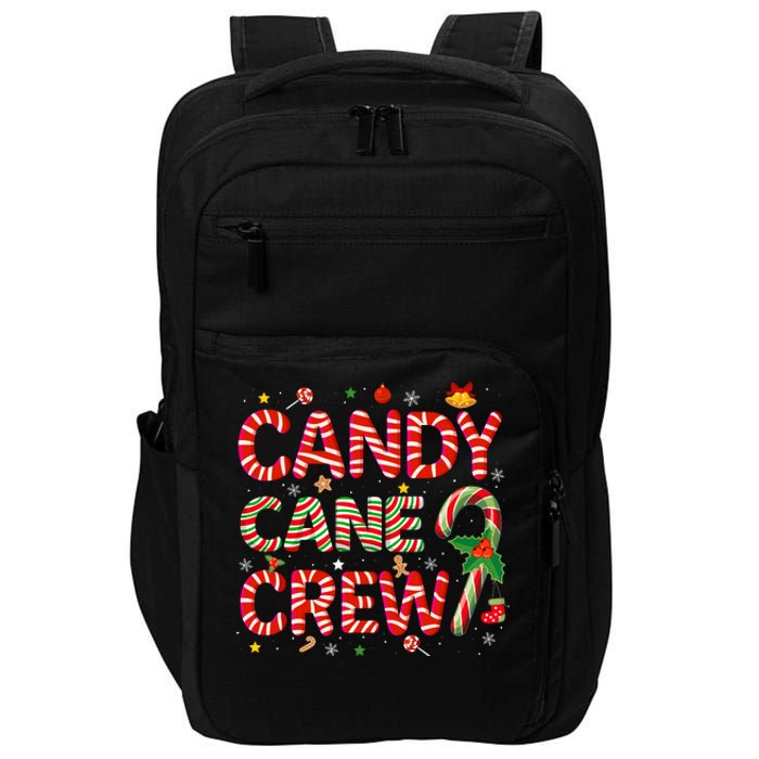 Candy Cane Crew Funny Christmas Candy Lover Xmas Pajamas Impact Tech Backpack