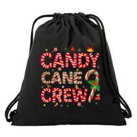 Candy Cane Crew Funny Christmas Candy Lover Xmas Pajamas Drawstring Bag