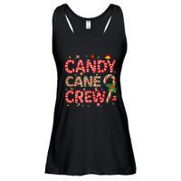 Candy Cane Crew Funny Christmas Candy Lover Xmas Pajamas Ladies Essential Flowy Tank