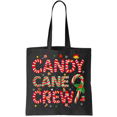 Candy Cane Crew Funny Christmas Candy Lover Xmas Pajamas Tote Bag