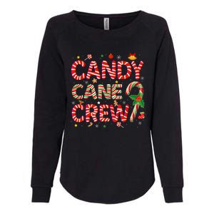 Candy Cane Crew Funny Christmas Candy Lover Xmas Pajamas Womens California Wash Sweatshirt