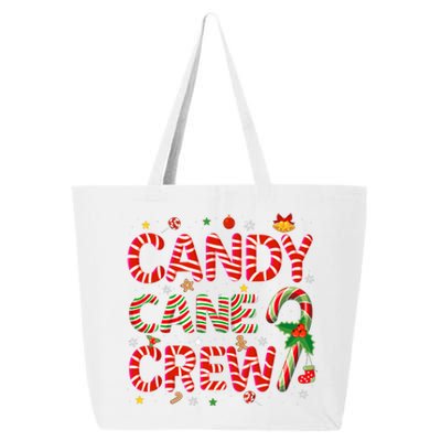 Candy Cane Crew Funny Christmas Candy Lover Xmas Pajamas 25L Jumbo Tote