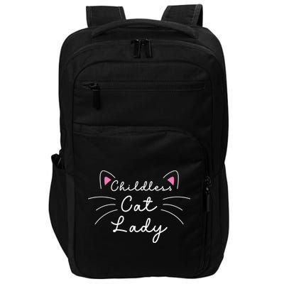 Cute Childless Cat Ladies Childless Cat Lady Impact Tech Backpack