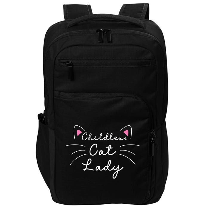 Cute Childless Cat Ladies Childless Cat Lady Impact Tech Backpack