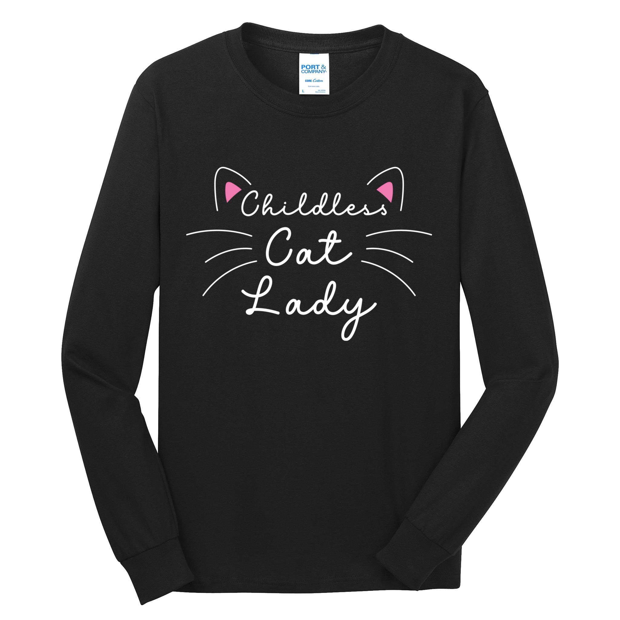 Cute Childless Cat Ladies Childless Cat Lady Tall Long Sleeve T-Shirt