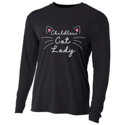 Cute Childless Cat Ladies Childless Cat Lady Cooling Performance Long Sleeve Crew