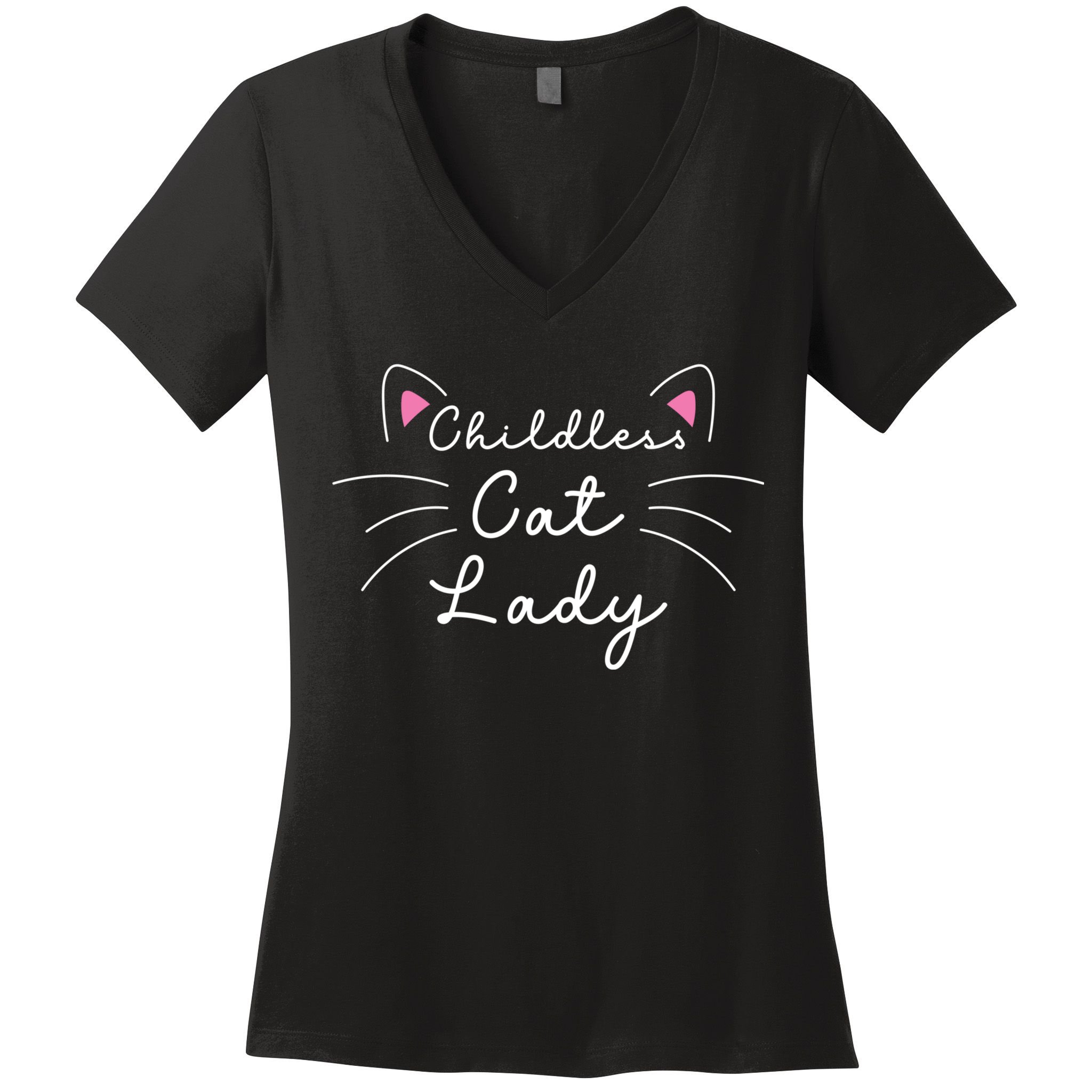 Cute Childless Cat Ladies Childless Cat Lady Women's V-Neck T-Shirt