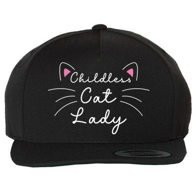 Cute Childless Cat Ladies Childless Cat Lady Wool Snapback Cap