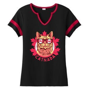 Canadian Cat Ladies Halftime Notch Neck Tee